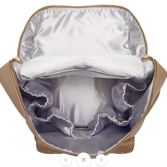 Luli Bebe- Monaco Diaper Bag-Latte Brown - Picture 3 of 14